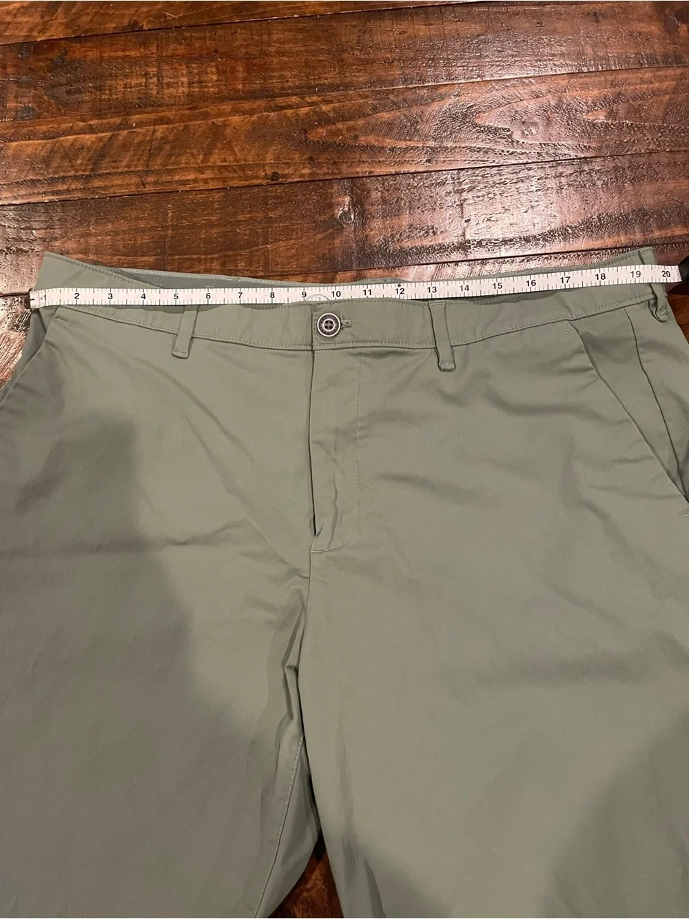 English Laundry Olive Flat-Front Performance Shorts